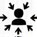 Icono de persona con flechas indicando personalización